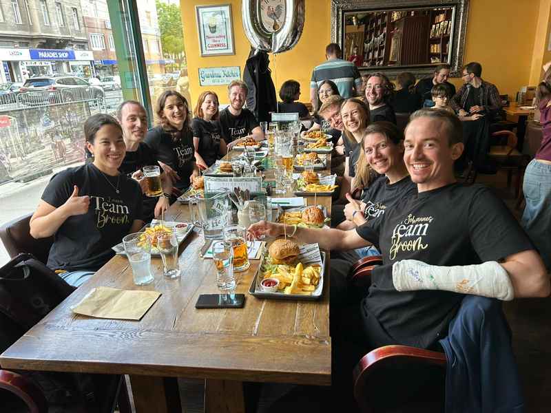 Dinner with Team Broom